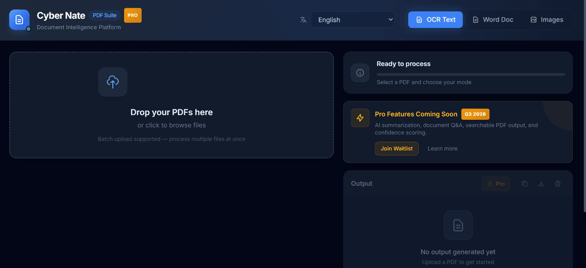 Cyber Nate PDF Intelligence Suite PRO
